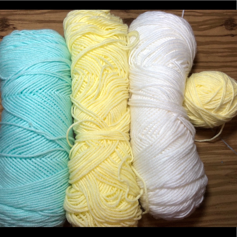 Yarn bundle. Baby colors. All acrylic